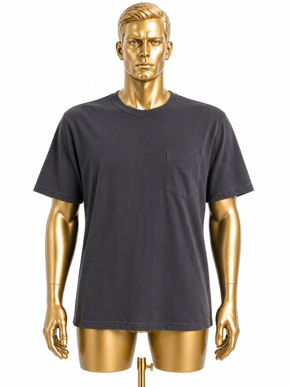 Kenneth Cole Short Sleeve Pocket Tee - Charcoal